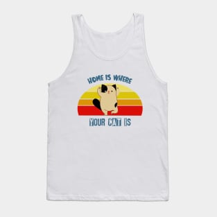 Home is where your cat is Tank Top